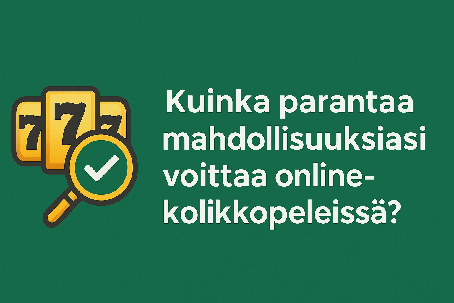 Kuinka parantaa mahdollisuuksiasi voittaa online-kolikkopeleissä?