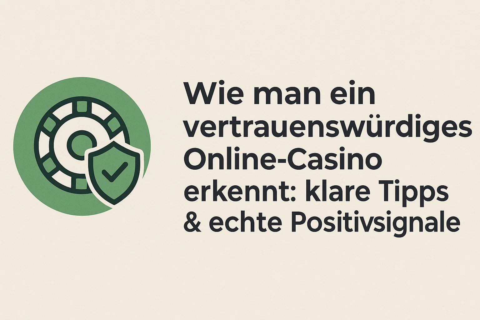 Wie man ein vertrauenswürdiges Online-Casino erkennt: klare Tipps & echte Positivsignale